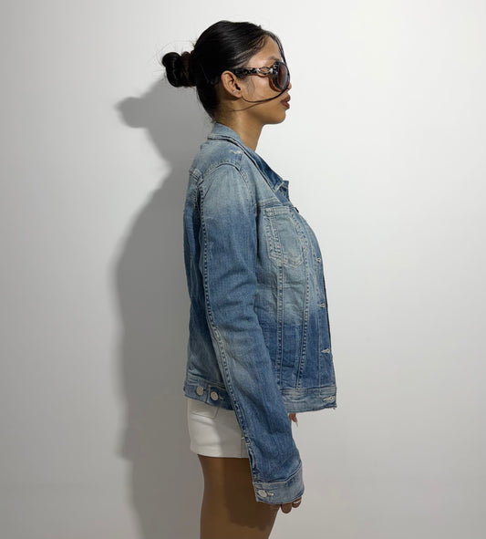 Women's Jacket Classic Light Wash Denim