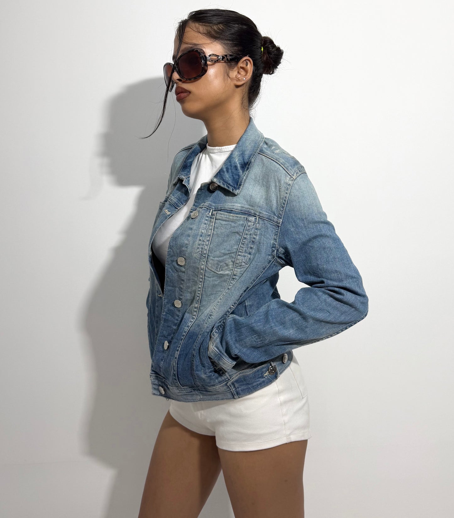 Women's Jacket Classic Light Wash Denim