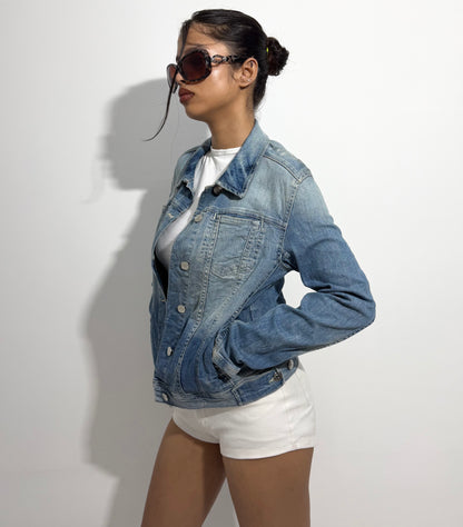 Women's Jacket Classic Light Wash Denim