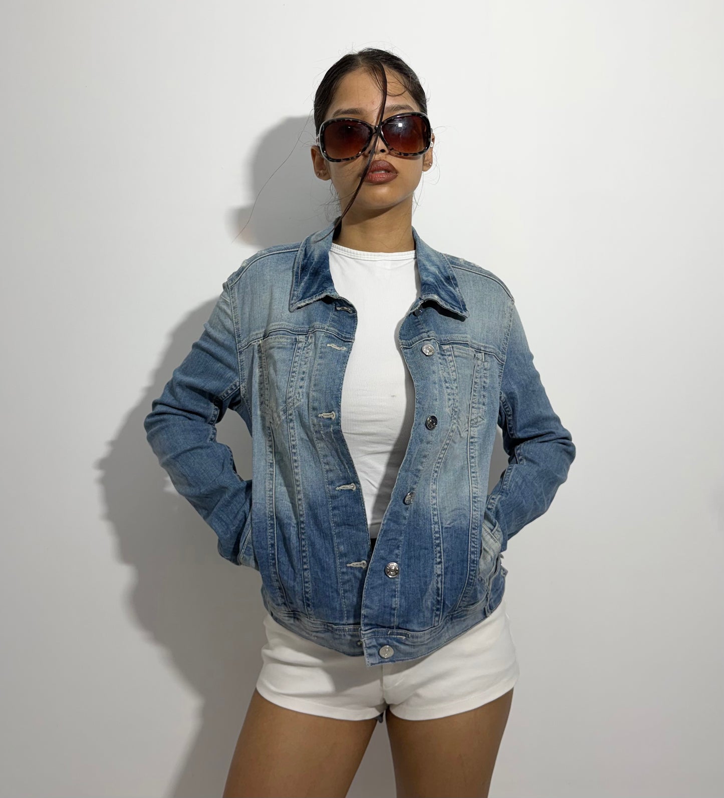 Women's Jacket Classic Light Wash Denim