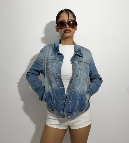 Women's Jacket Classic Light Wash Denim