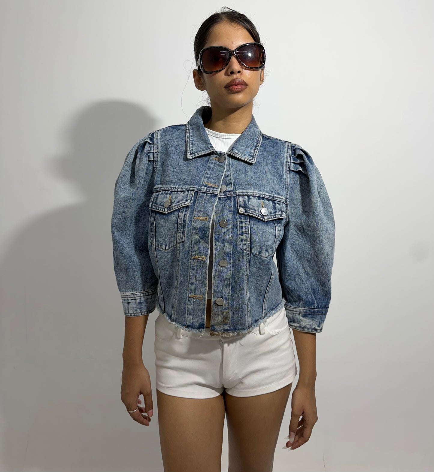 Women's Jacket puff sleeves