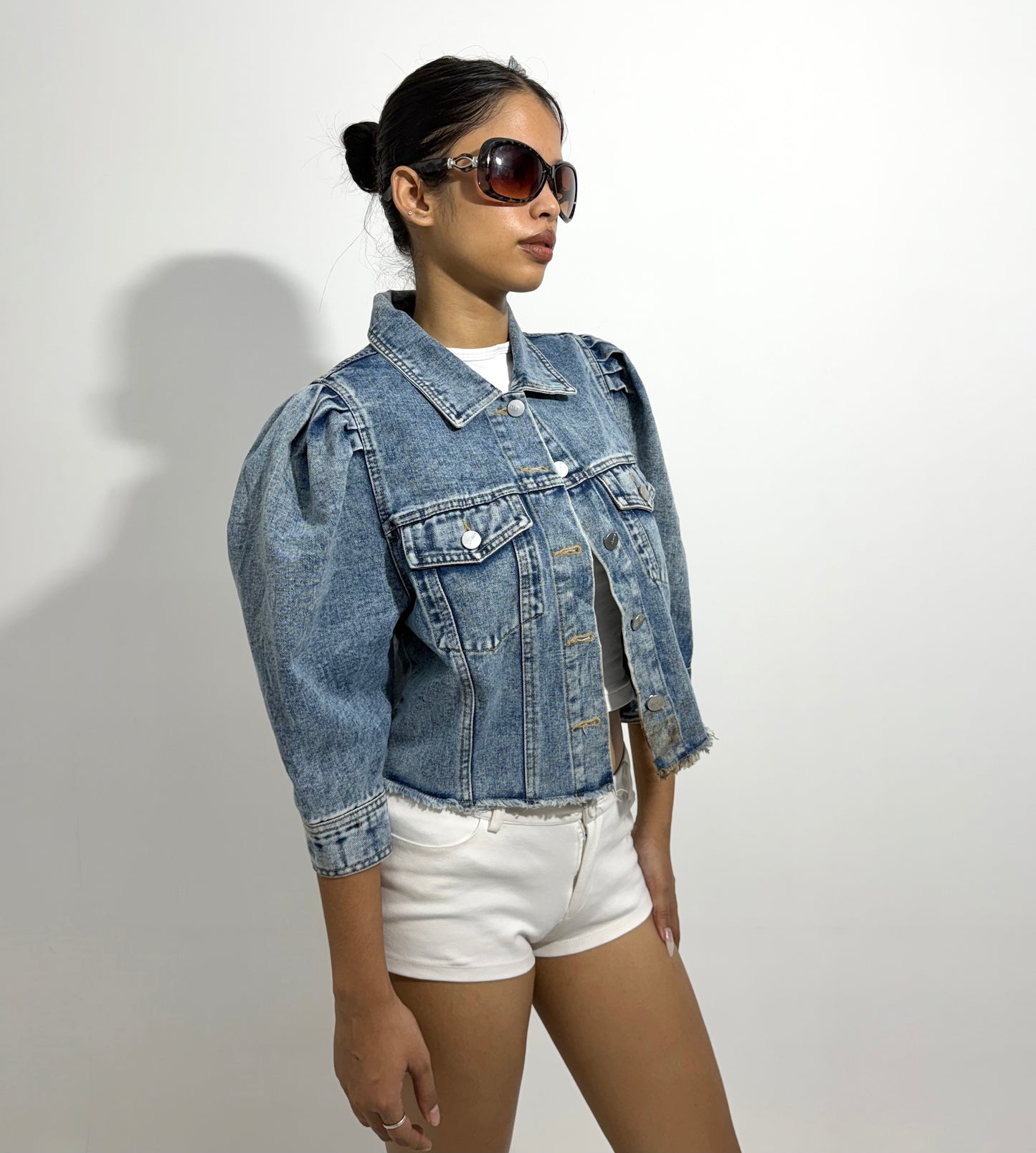 Women's Jacket puff sleeves