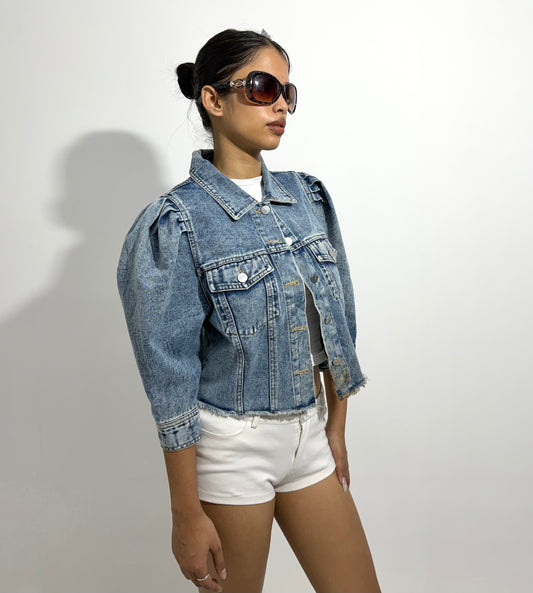 Women's Jacket puff sleeves