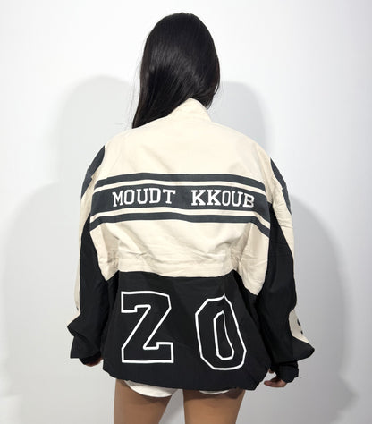 Women's Jacket Racing Graphic Snap-Button