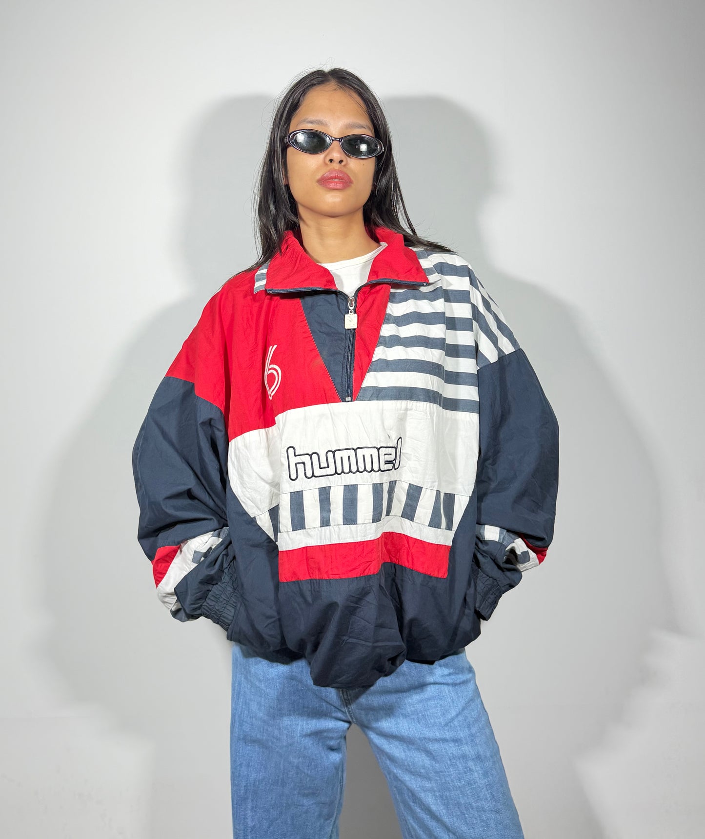 Women's Jacket - Vintage Colorblock Stripe Sweatshirt