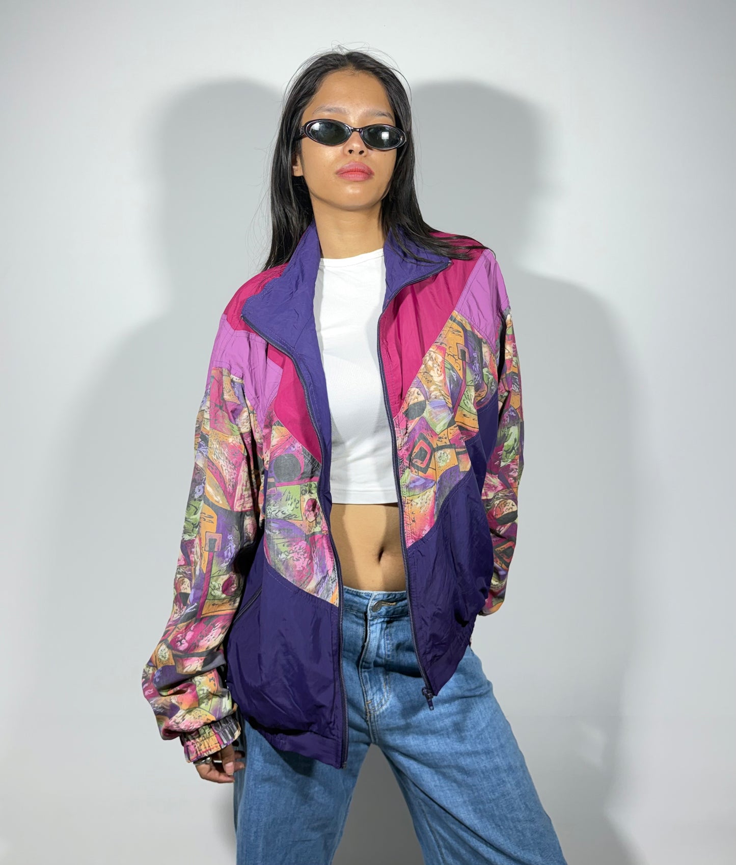 Women's Jacket Indie Print Windbreaker