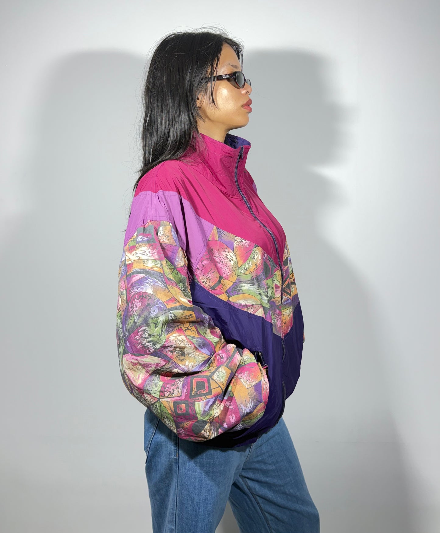 Women's Jacket Indie Print Windbreaker