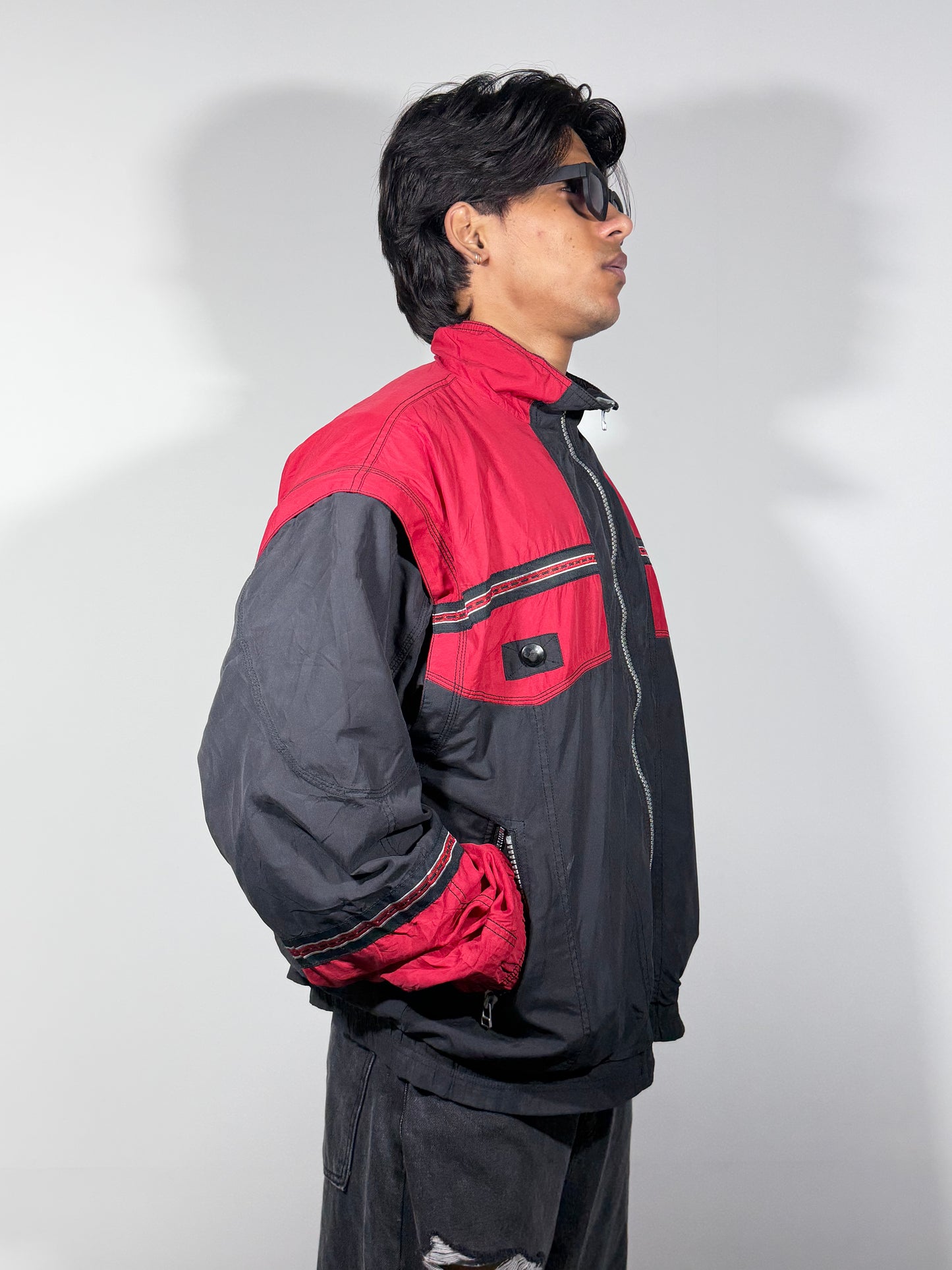 Men's Jacket Red Black