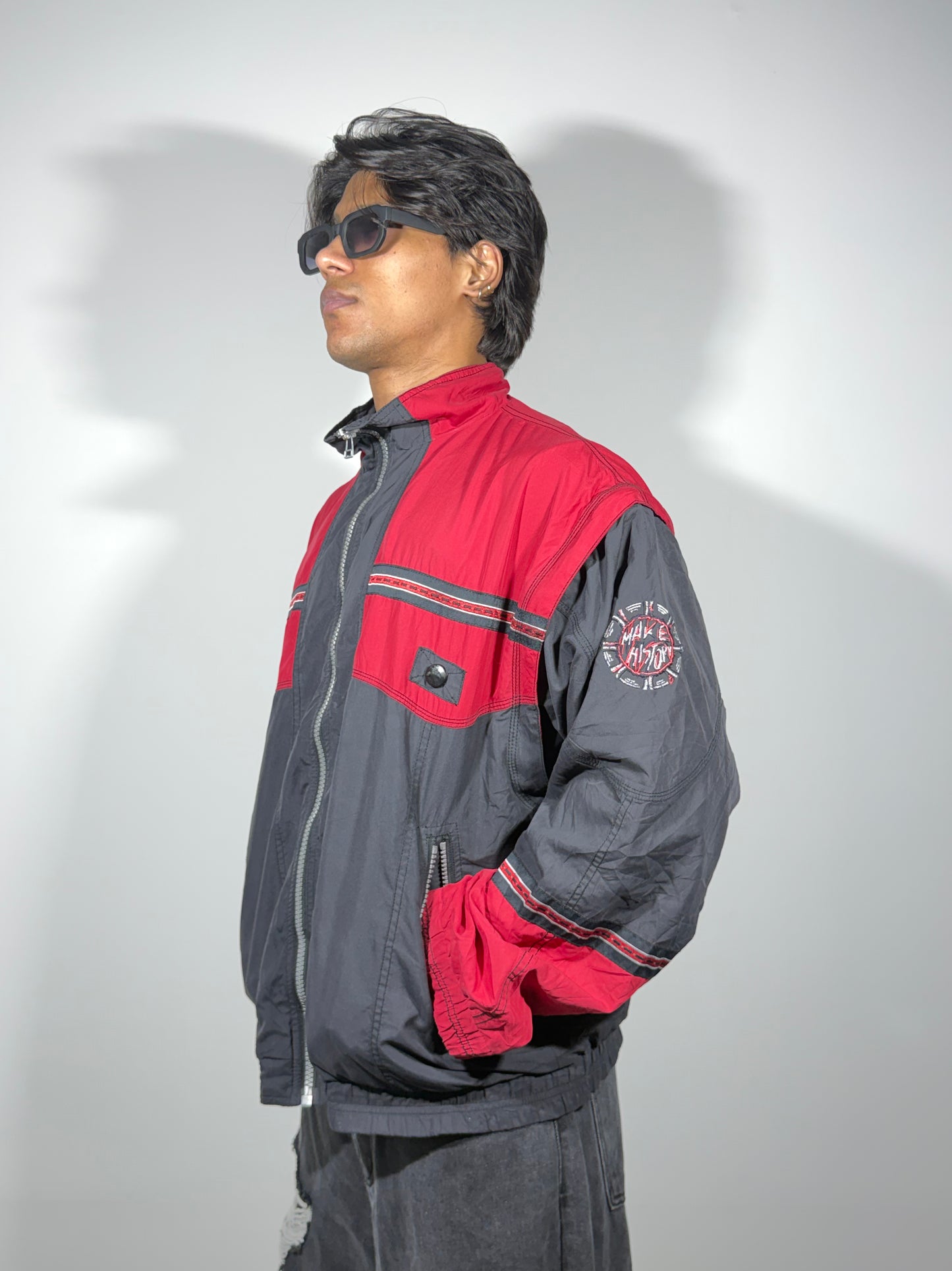 Men's Jacket Red Black
