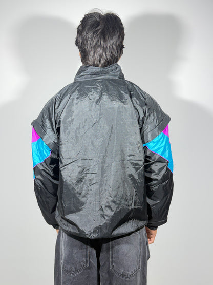 Men's Jacket Colour Block Wind Breaker Vintage