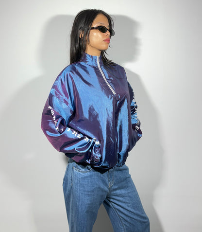 Women's Jacket Blue Windbreaker