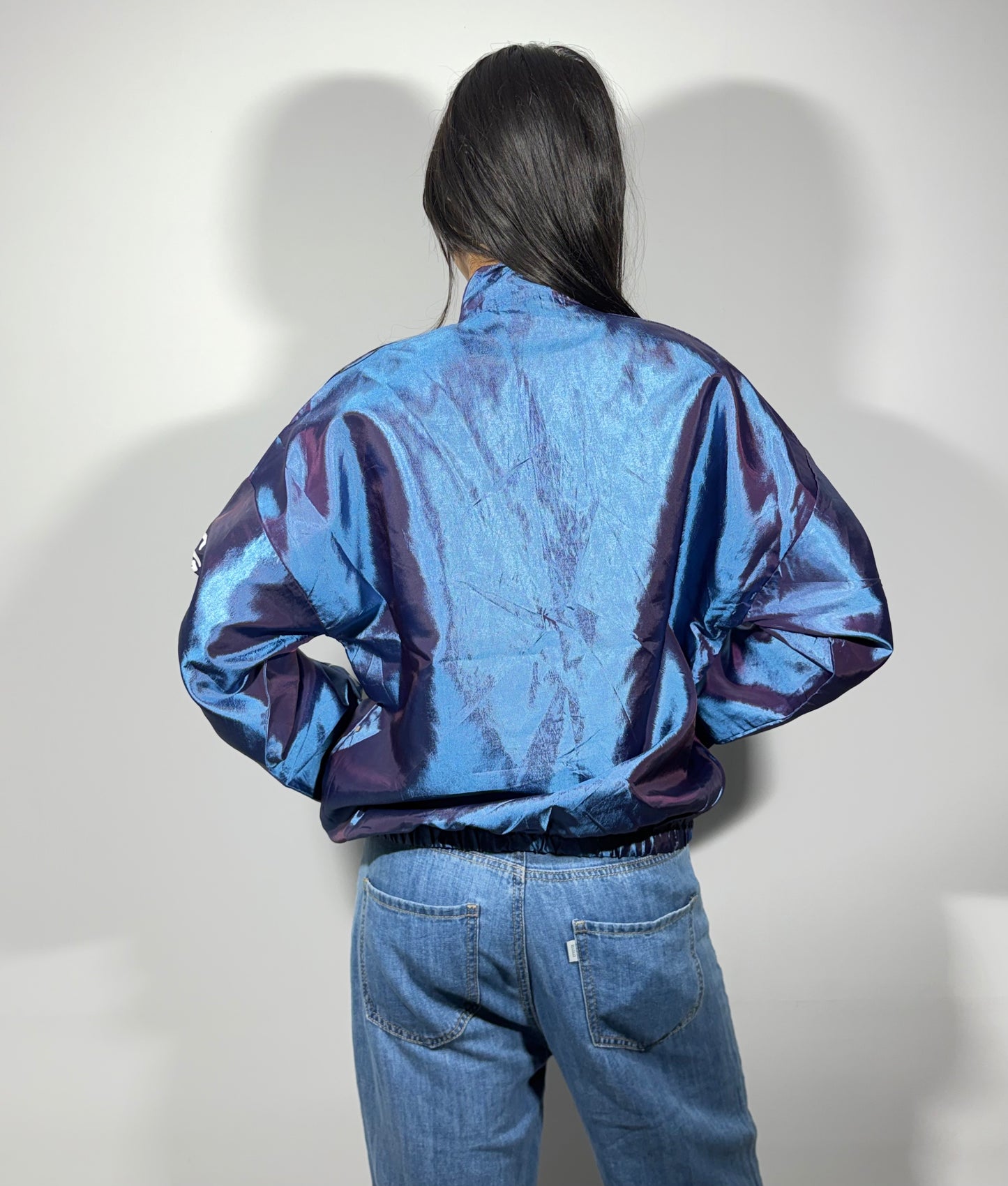Women's Jacket Blue Windbreaker