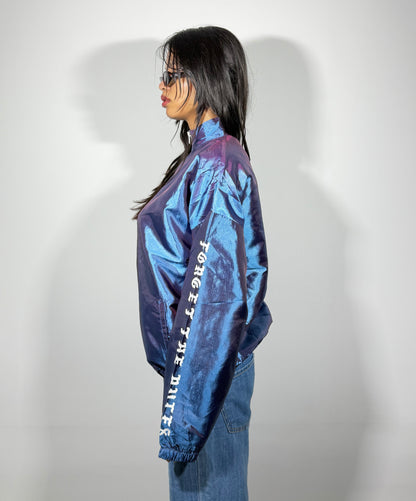 Women's Jacket Blue Windbreaker