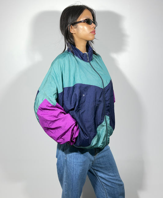 Women's Jacket Skyline Retro Windbreaker