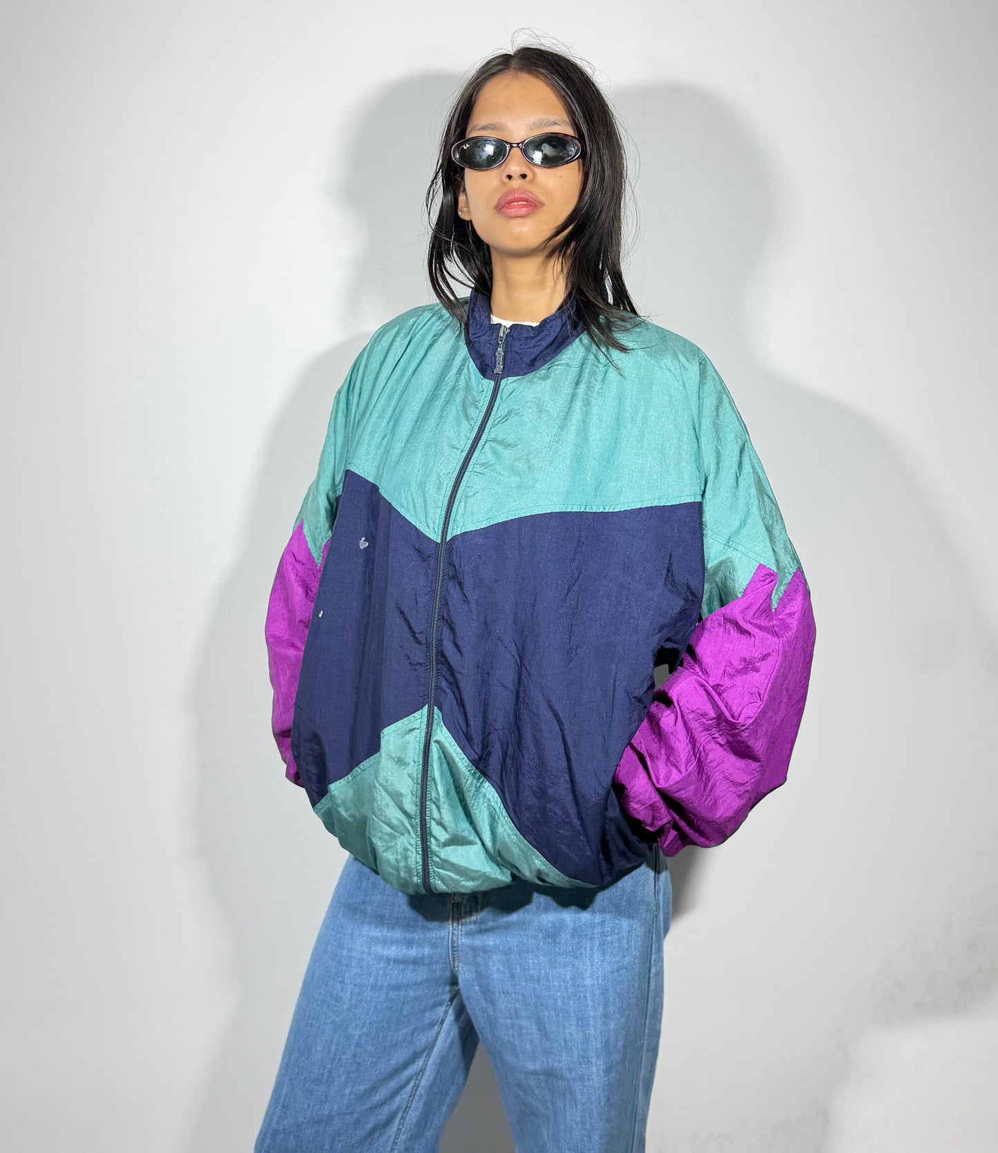Women's Jacket Skyline Retro Windbreaker