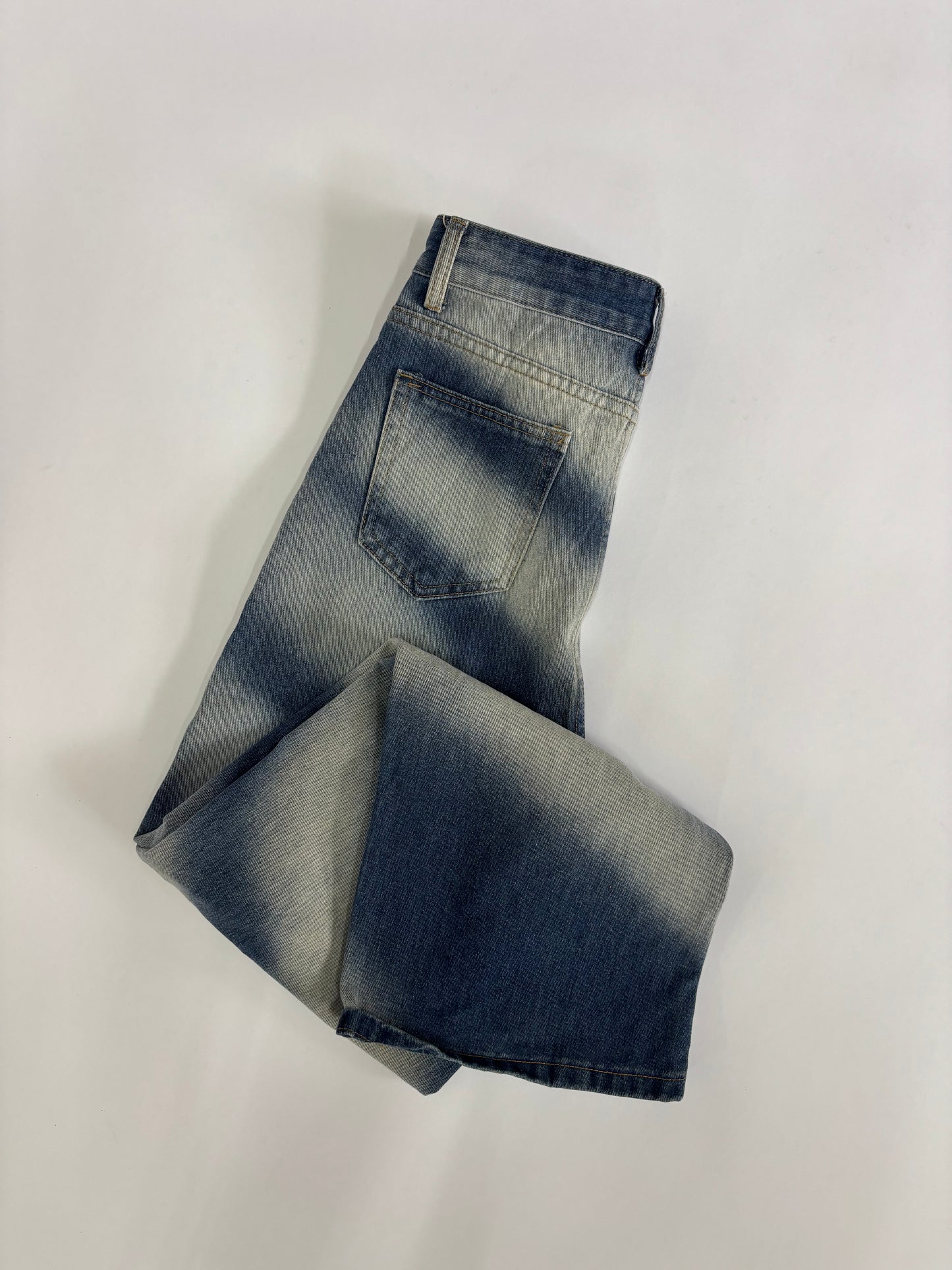 Midnight Wave Wash Wide-Leg Denim