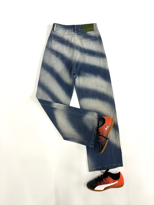 Men's Jeans Wide Leg Midnight Wave Wash