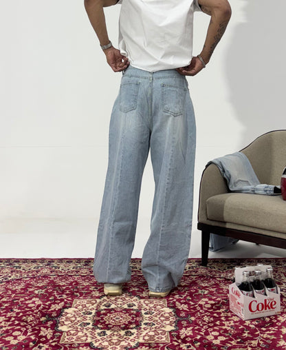 Men's Cloud Wash Baggy Denim