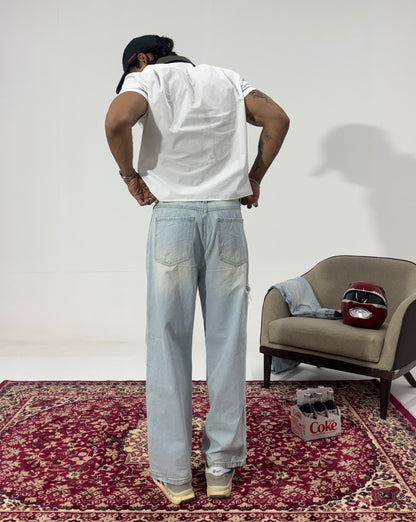 Men's Riot Rip Wide-Leg Denim