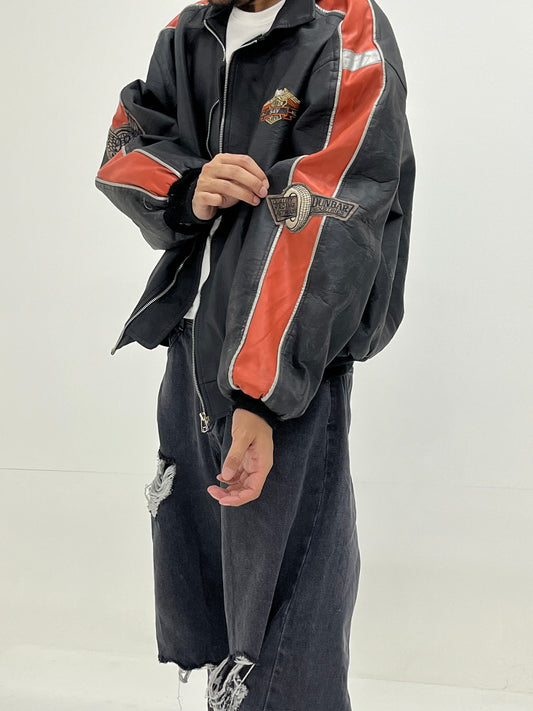 Vintage Unisex Thrifted HD Leather Jacket