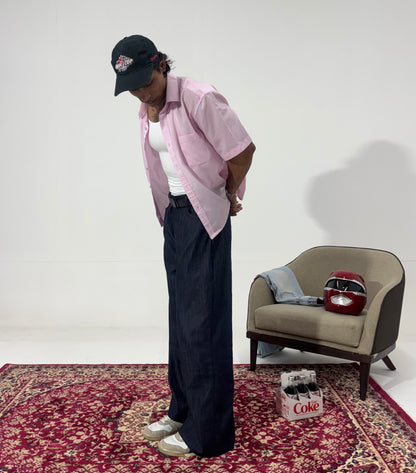 Men's Indigo Flow Wide-Leg Denim