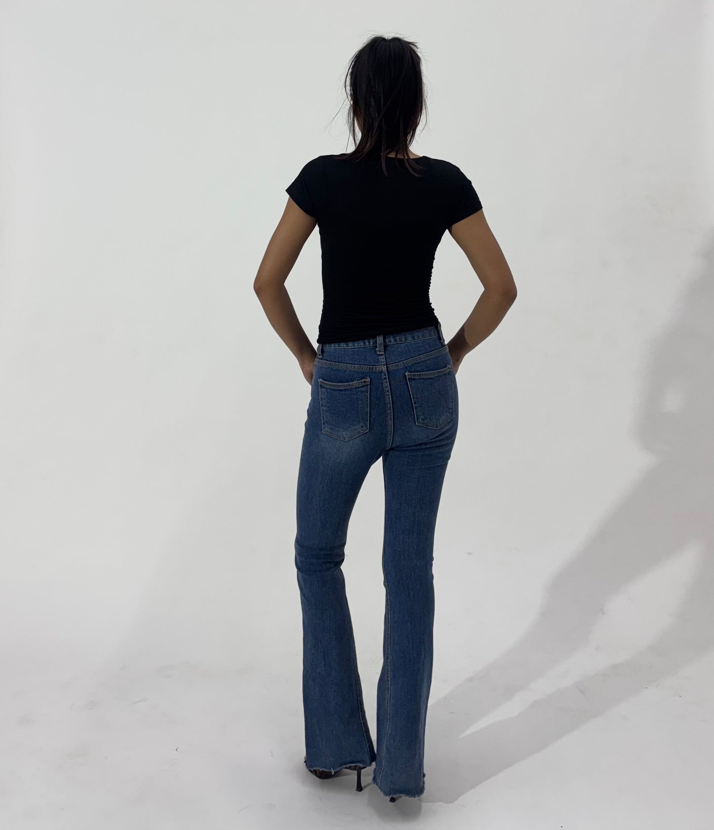 High rise denim flare Women's jeans