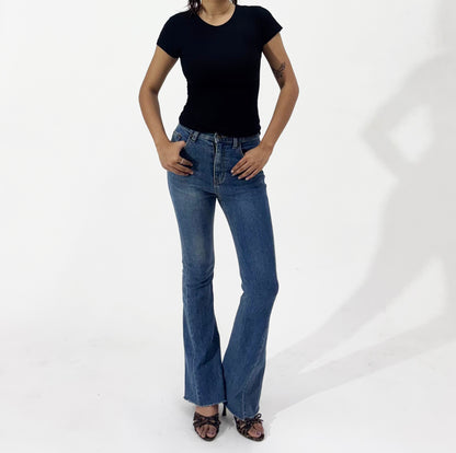 High rise denim flare Women's jeans