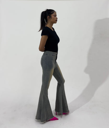 Light Wash Extreme Flare Women's Jeans