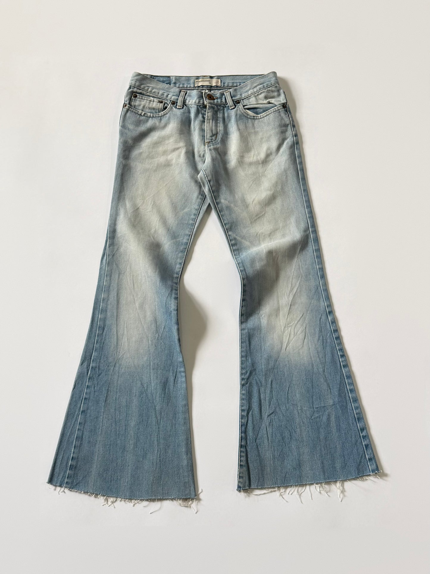 Washed Bootcut Jeans