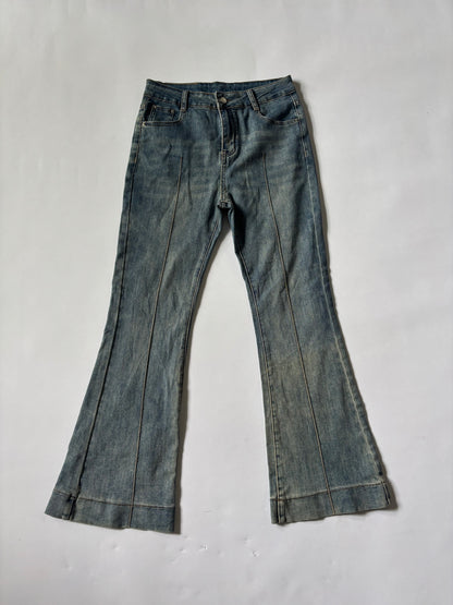 Bootcut lined wash Jeans