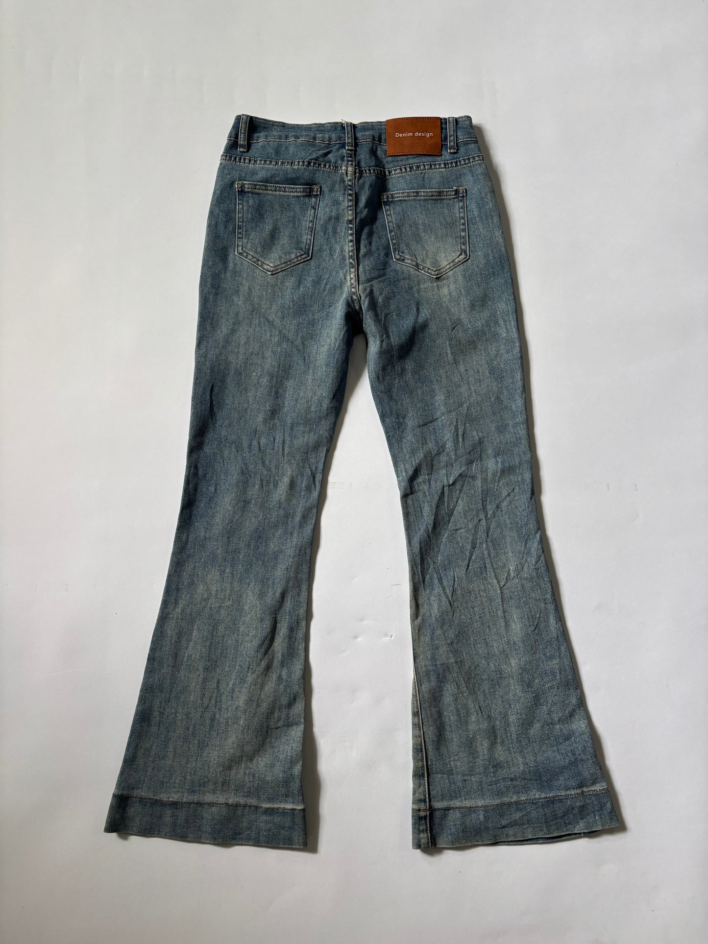 Bootcut lined wash Jeans