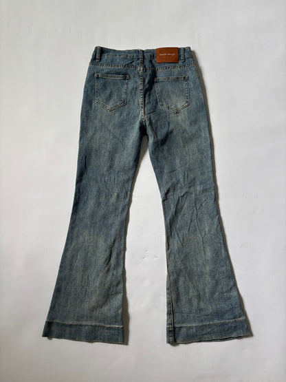 Bootcut lined wash Jeans