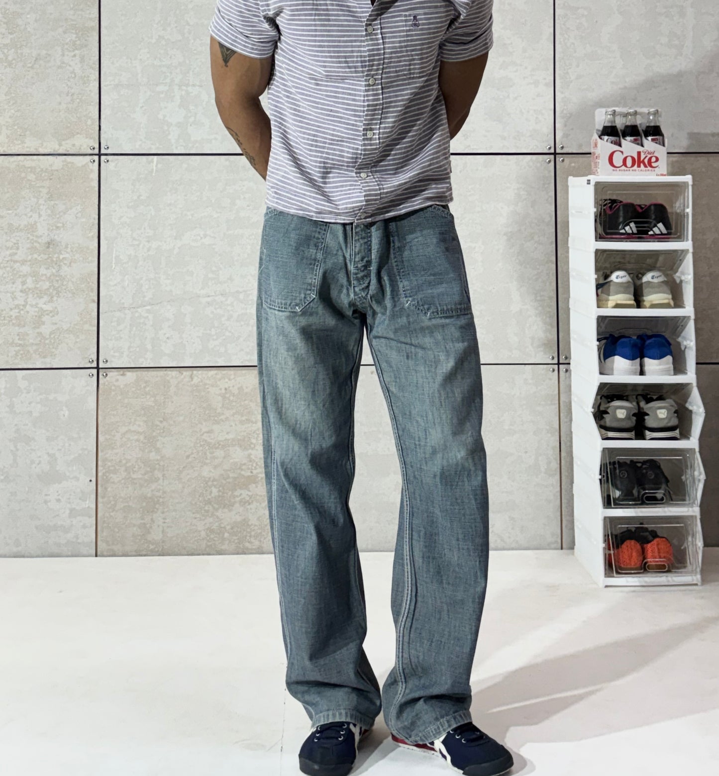 Men's Vintage Wash Carpenter Fit Denim