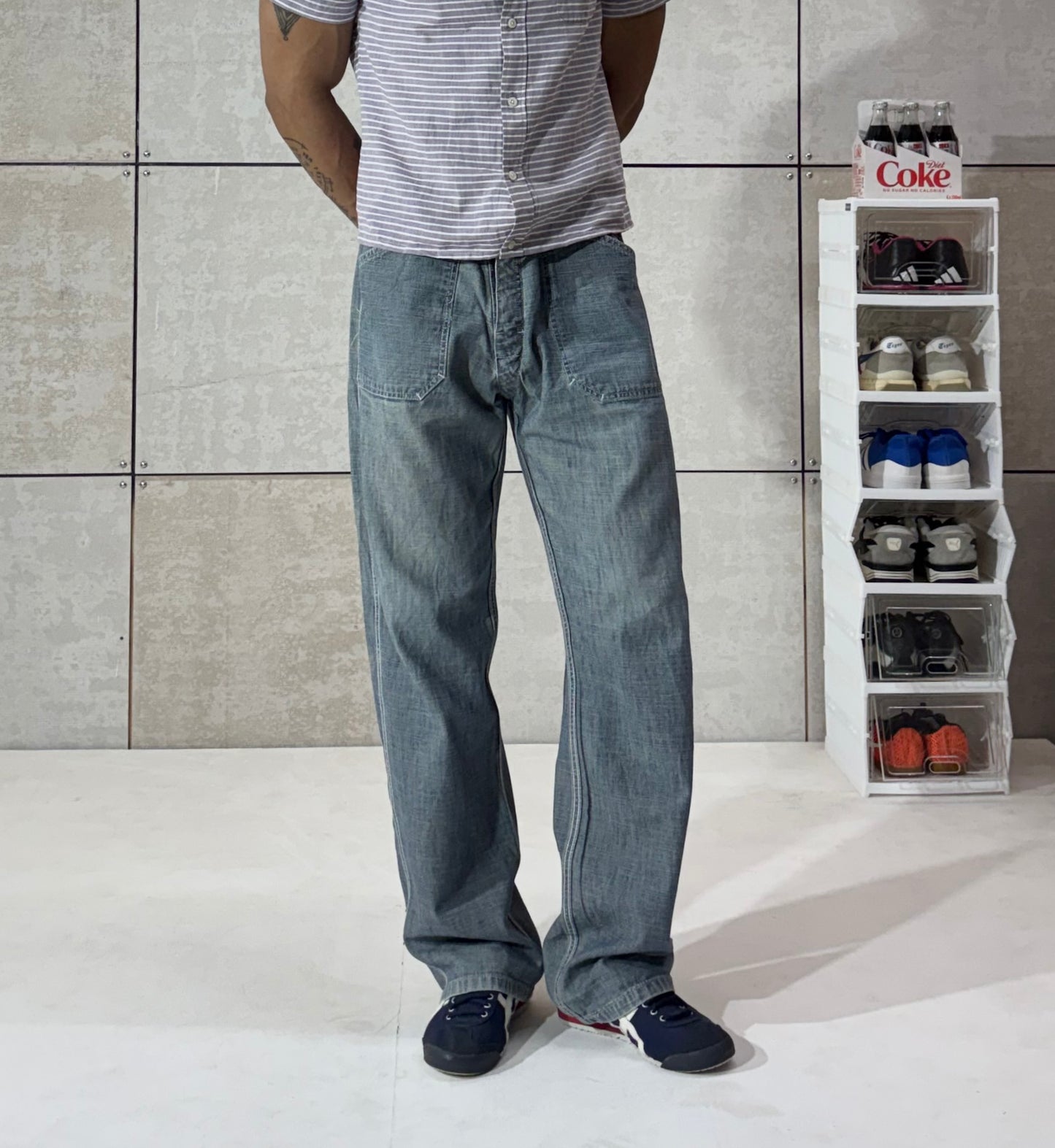 Men's Vintage Wash Carpenter Fit Denim