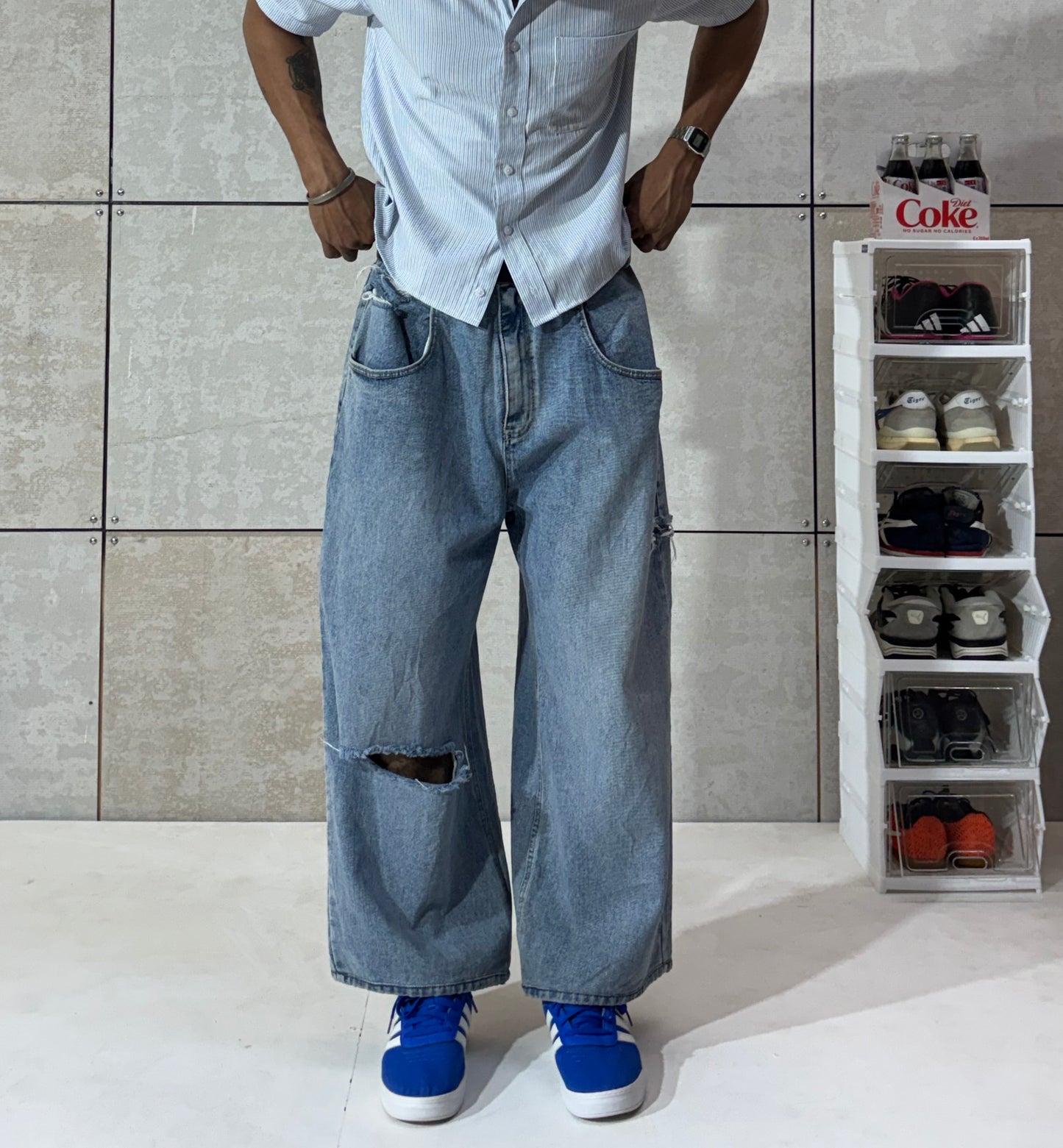 Men's Oversized Barrel Denim