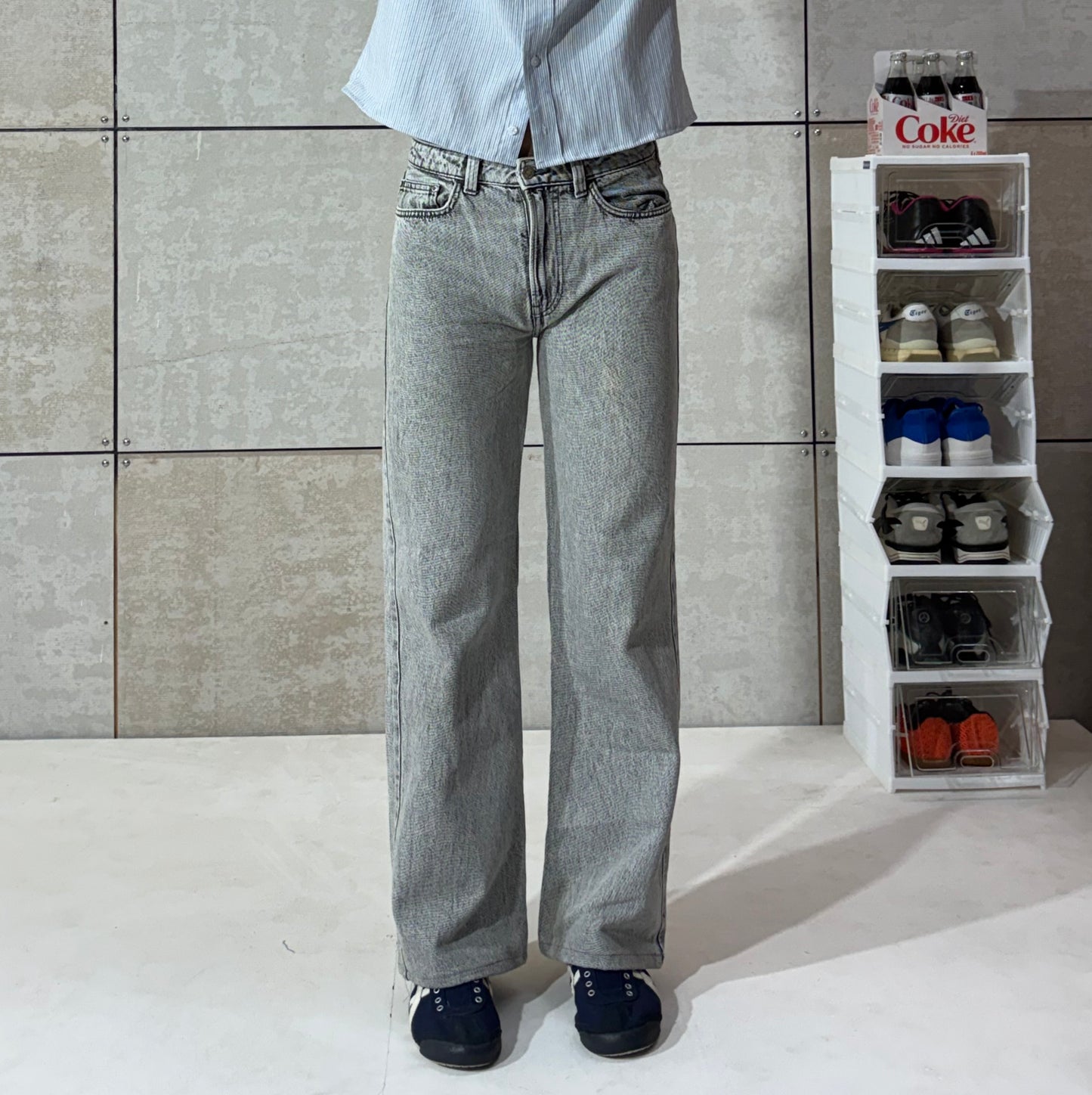 Men's Ash Wash Straight-Leg Denim