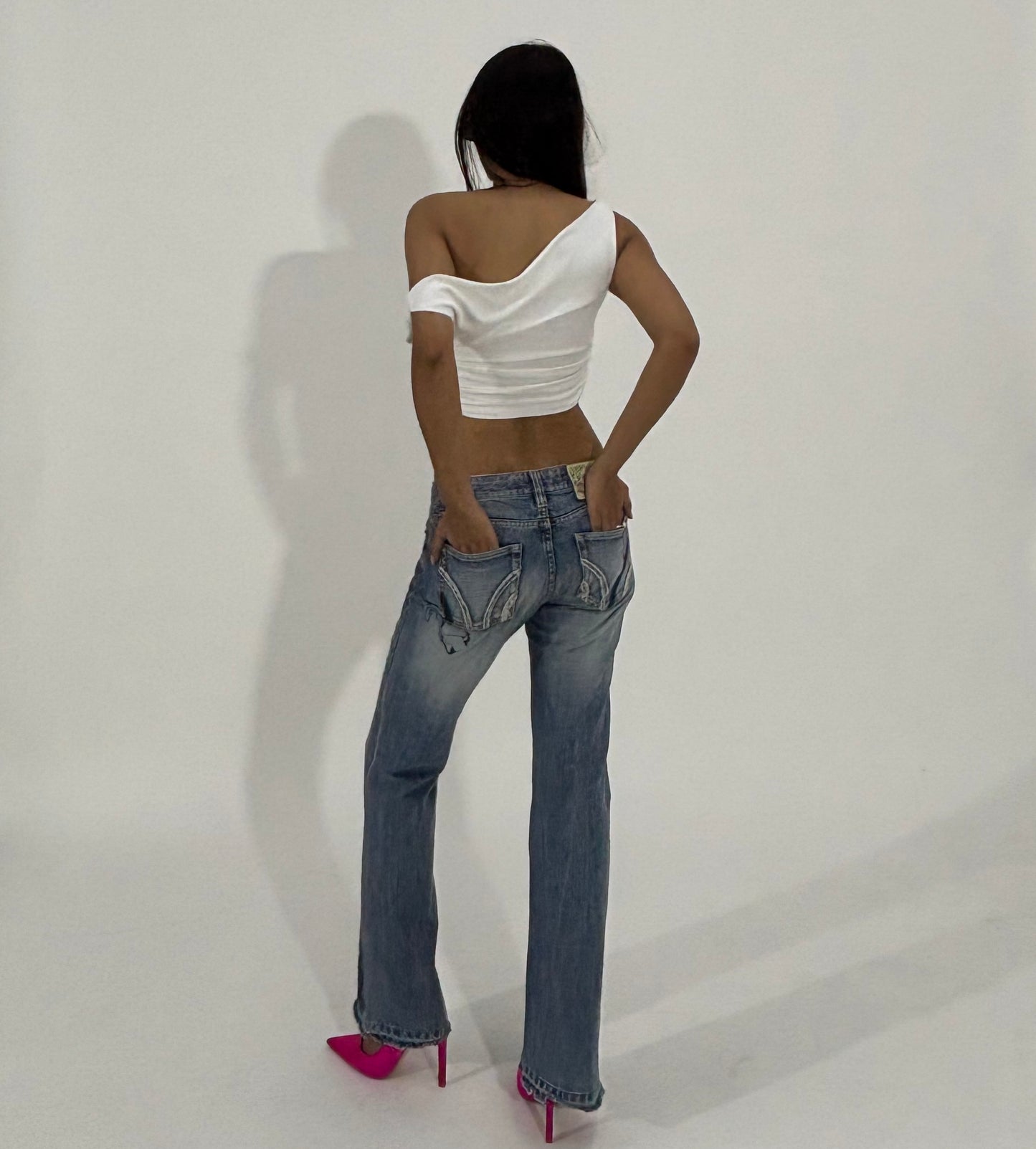 Graphic Wide Leg Women's Jeans