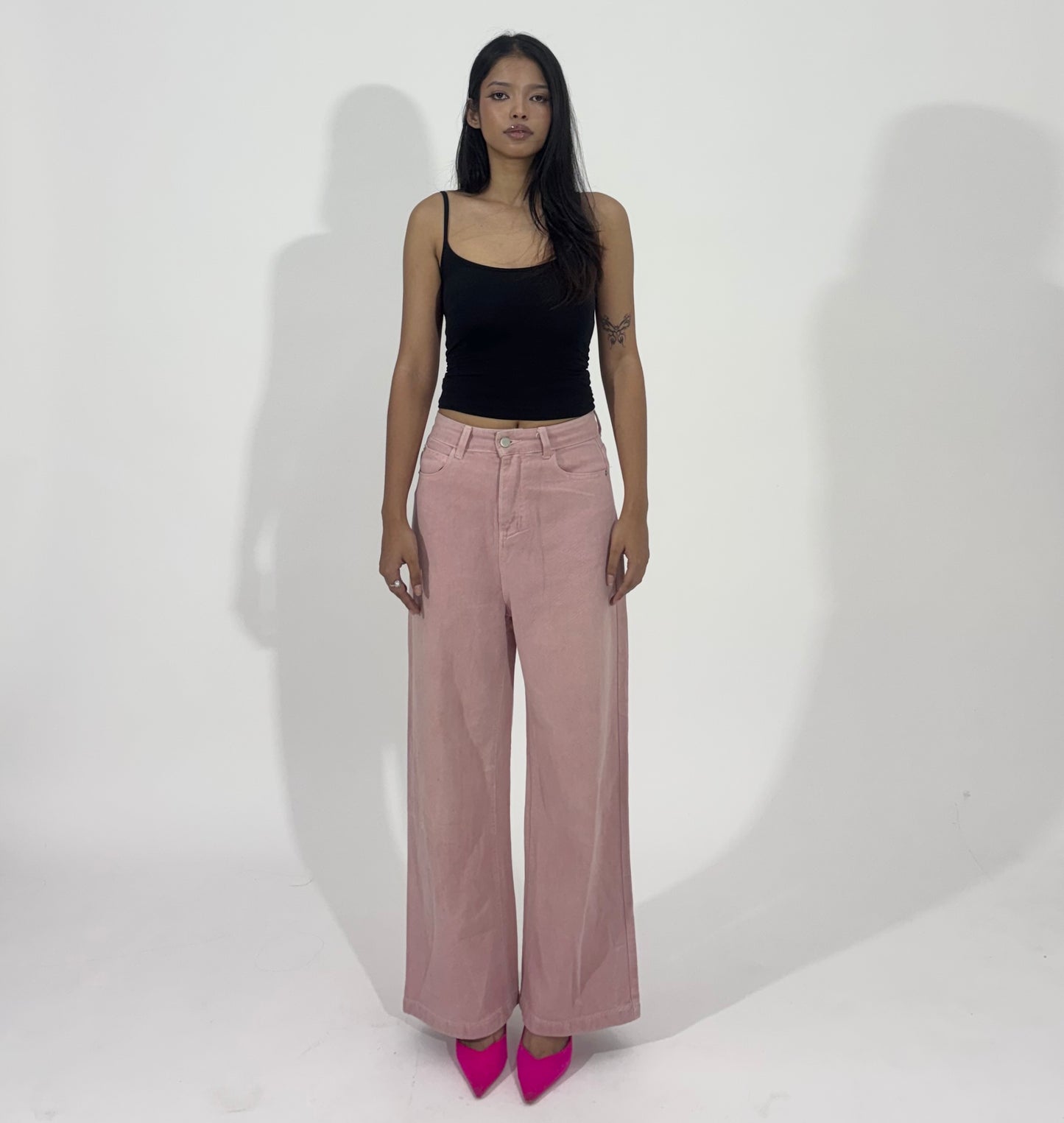 Pastel Wide-Leg Women's Jeans
