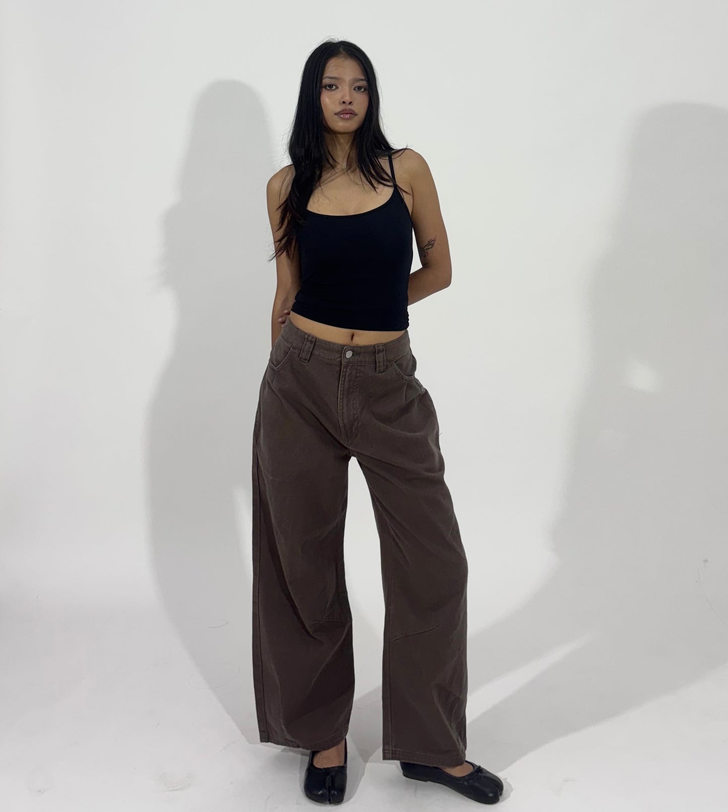 Relaxed Wide Leg Utility Women's Jeans