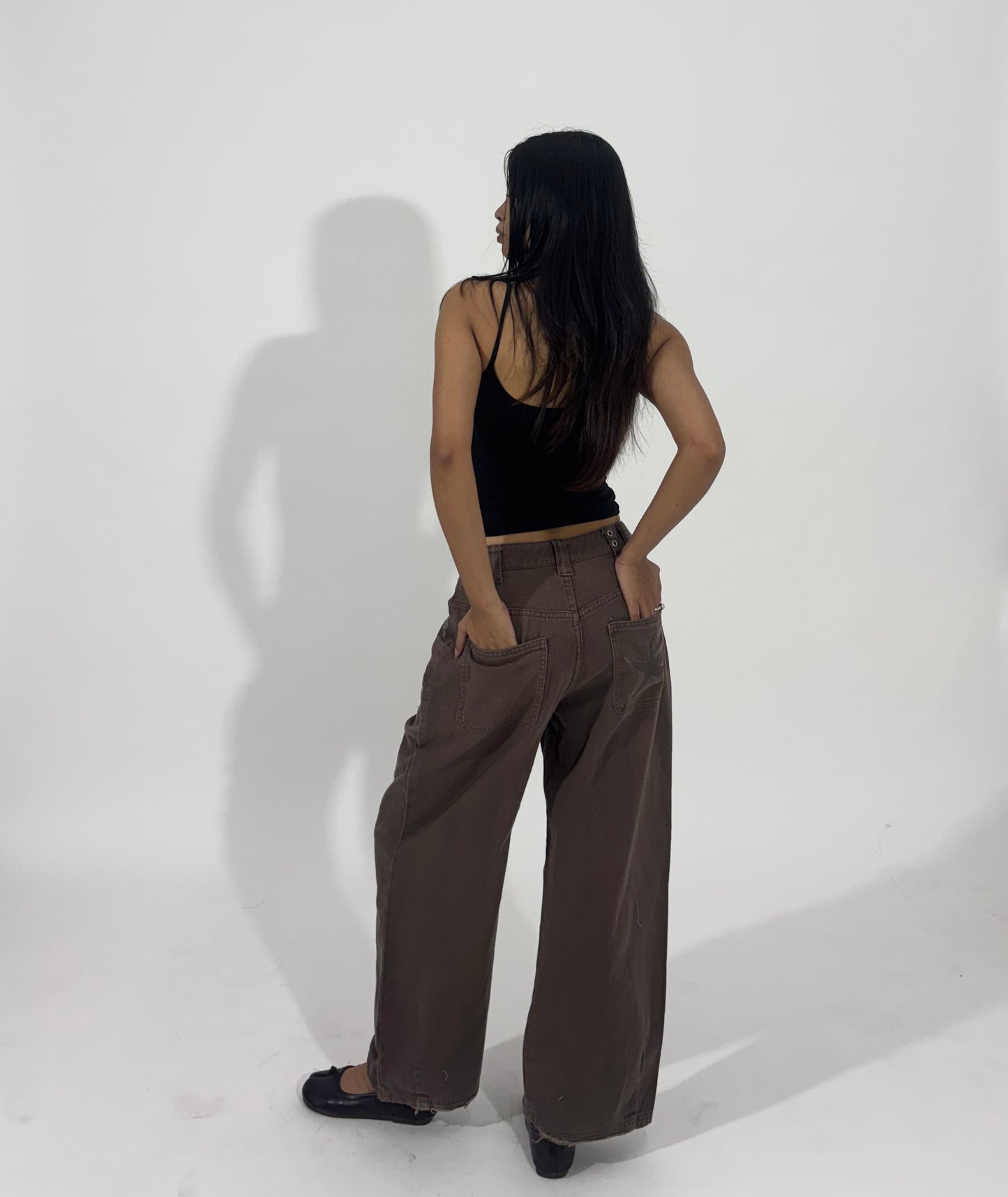 Relaxed Wide Leg Utility Women's Jeans