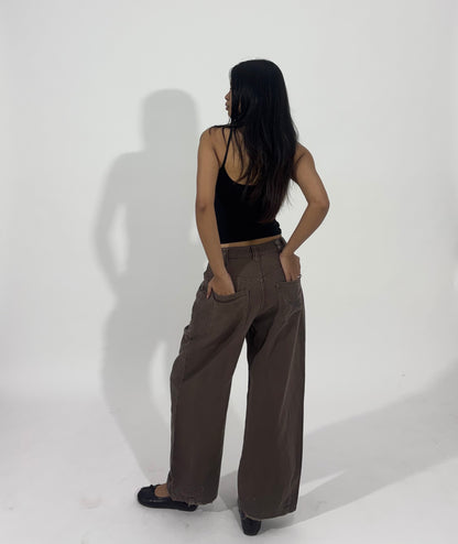 Relaxed Wide Leg Utility Women's Jeans