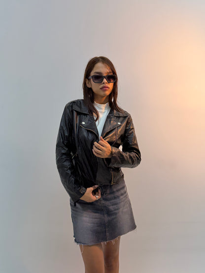 Black Heritage Utility Zip-Up Bomber Jacket