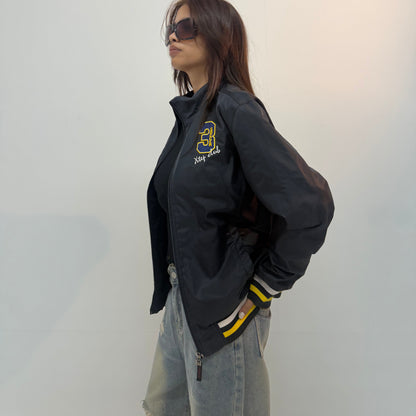 Vintage Racing Patchwork Unisex Bomber Jacket