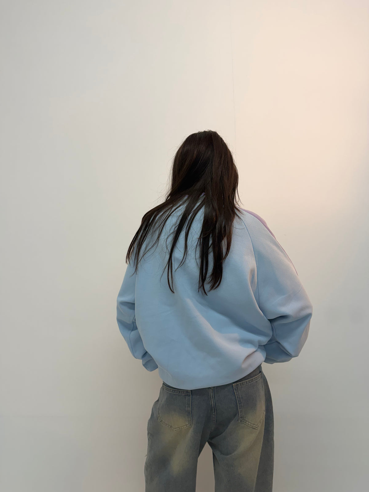 Vintage Pastel Colorblock Unisex Varsity Bomber Jacket