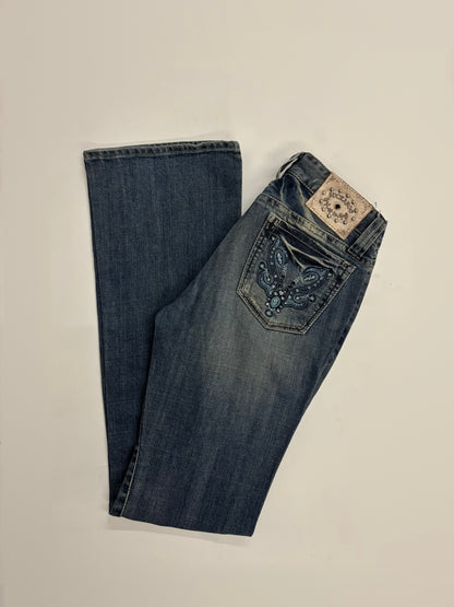 Women's Vintage Light Wash Flared Jeans