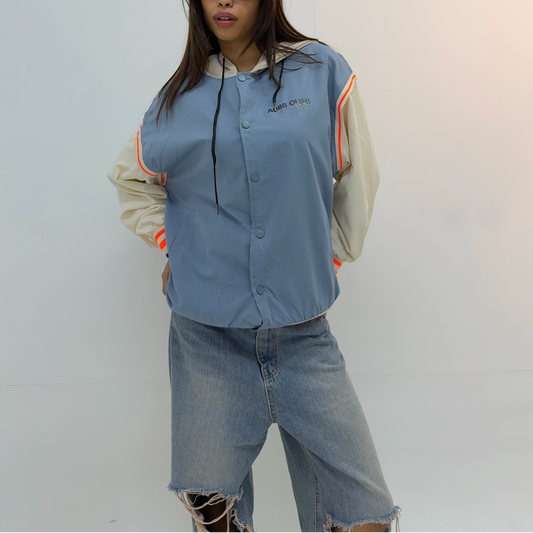 Retro Varsity Blue Unisex Jacket