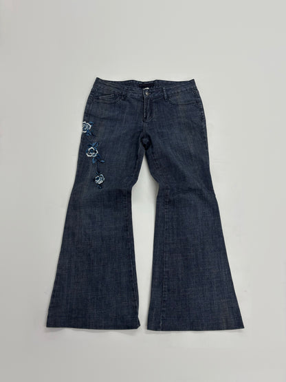 Embroidered Flared  Women's Jeans