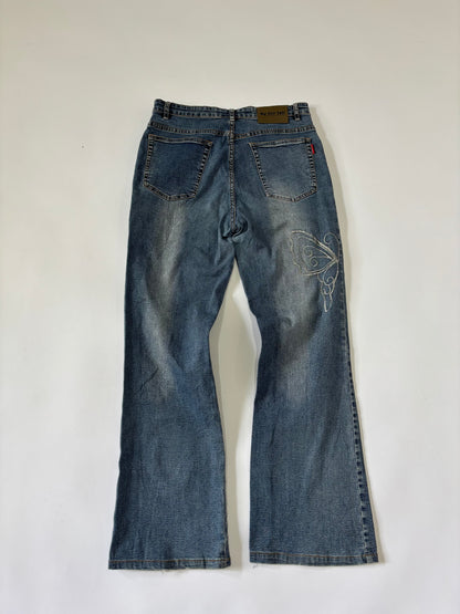 Y2K Embroidered Flare Women's Jeans