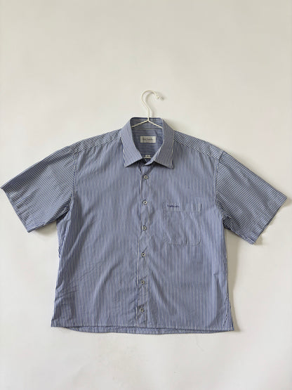 Blue Pinstripe Short Sleeve Shirt